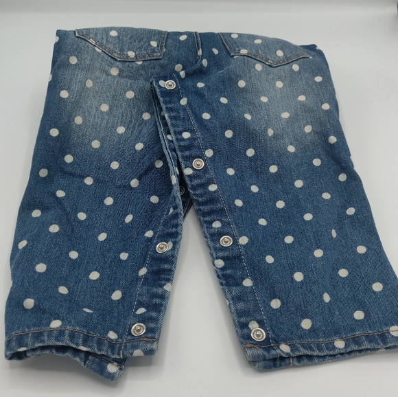 OshKosh B'gosh Toddler Girls Denim Overalls 18mo - Picture 6 of 8